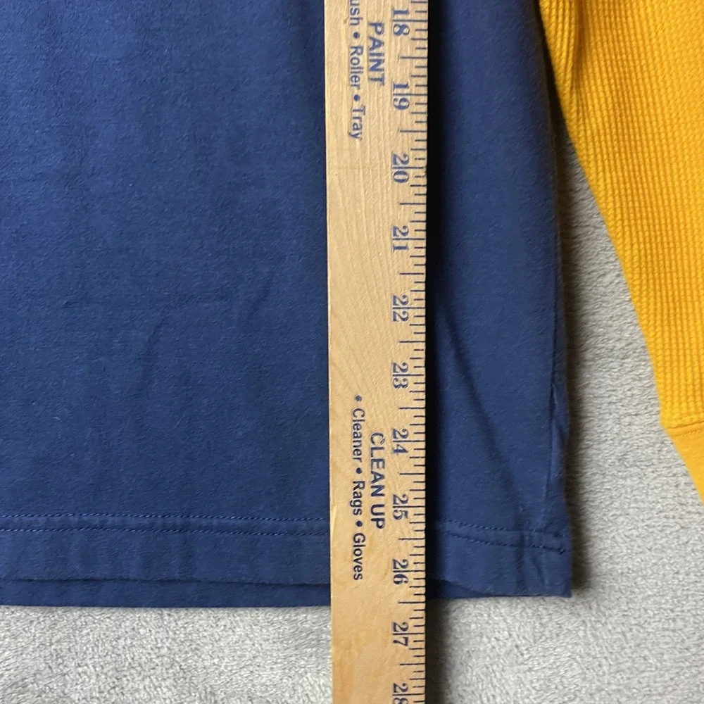 Nike Team Men's XL West Virginia Long Sleeve Shirt Blue Gold